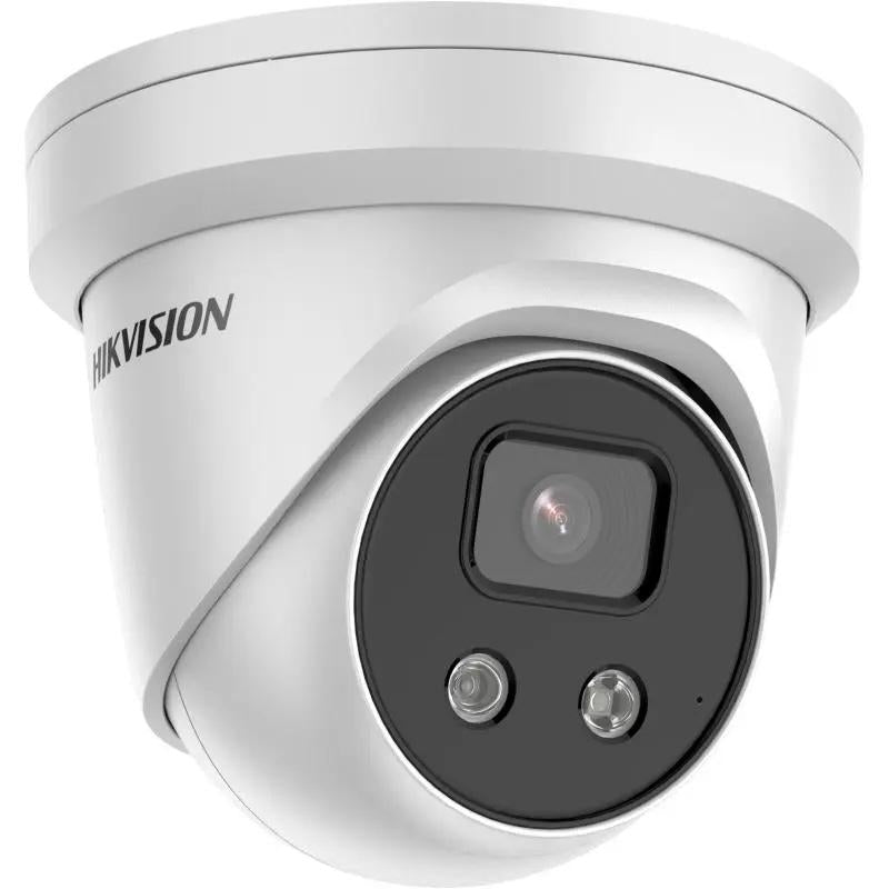 Hikvision 6MP IP Pro Series IR Turret Camera, DarkFighter, AcuSense, Perimeter, Face Capture, 2.8mm, 120dB WDR, 30m IR, POE / 12VDC, IP67, MicroSD, Built in Mic (Junction Box: DS-1280ZJ-PT6, Wall Mount DS-1273ZJ-140)