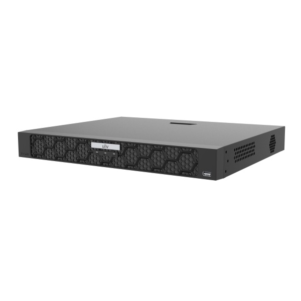 Uniview 8 Channel Prime Series NVR, 320MB (160MB With AI Function Enabled), 1 x HDMI / 1 x VGA, 2 x HDD, 1 x Gigabit NIC, 8 x POE+, 1.5RU, 8CH VCA Functionality