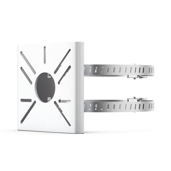 VIGI By TP-Link VMB-350 Pole Mount Bracket, Stainless Steel Straps, Aluminium Alloy Plate, Weatherproof, Adjustable Clamp Diameter, Ideal for VIGI Bullet and Turret Cameras