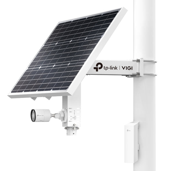 VIGI By TP-Link Intelligent Solar Power Supply System, 60W 18V Solar Panel, 30Ah 12VDC Output Battery, 500+ Cycles, Intelligent Auxiliary Heating, -30°C to 60°C Operating Range, RJ45 Ethernet, Load Control, Battery Overtemperature Protection, Battery Le
