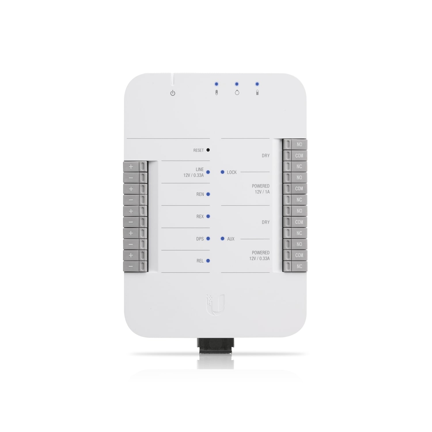 Ubiquiti Access Hub, Single Door Entry Mechanism, PoE Power, Support UA-LITE& UA-PRO, Four Inputs & 12VDC Dry Relays for Most Door Lock