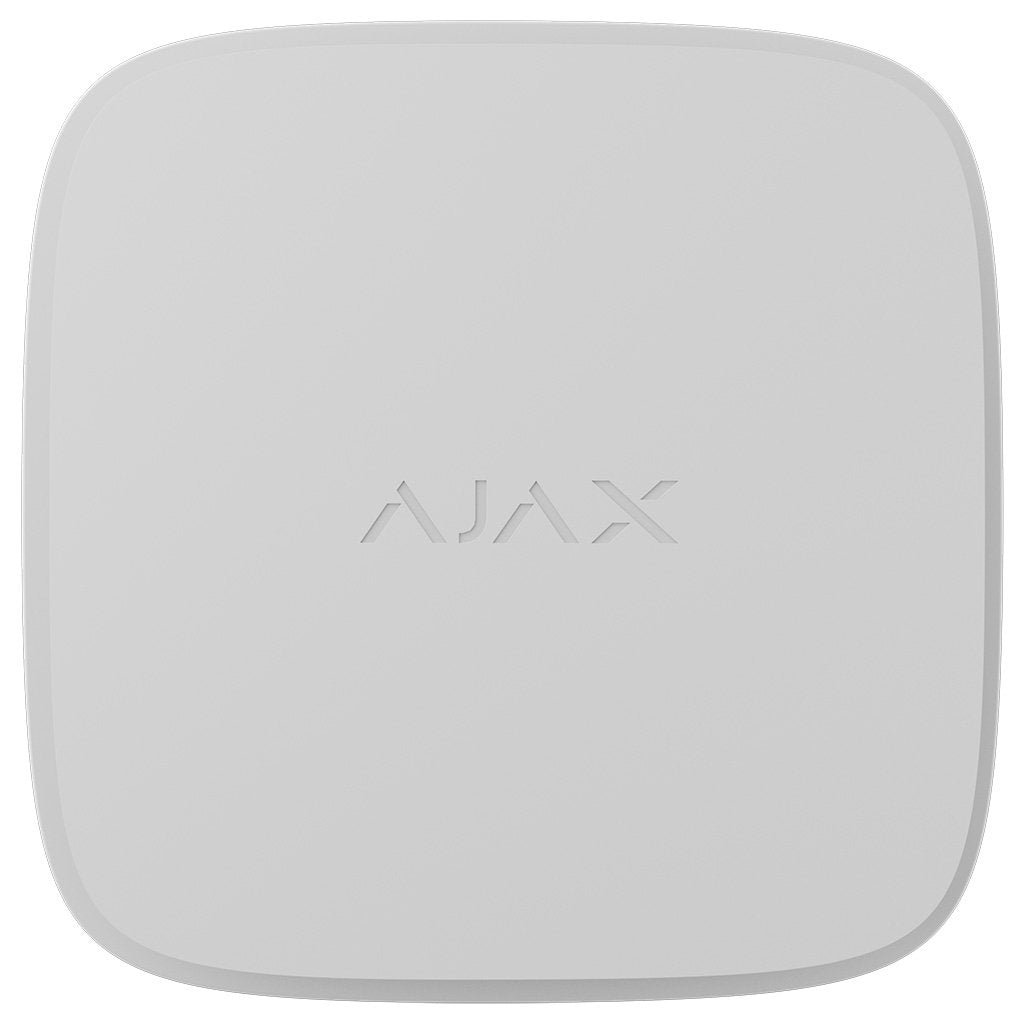 Ajax Fireprotect 2 AC Rate Of Rise WHITE - Wireless 240V Power Supply Mains-Powered Carbon Monoxide & Rate Of Rise Heat Detector With Sealed Backup Battery And Sounder