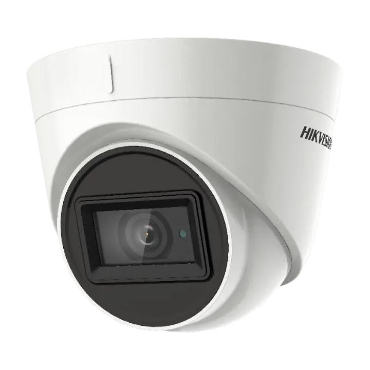 Hikvision 5MP HDCVI Pro Series IR Turret Camera, Ultra-Low Light, 2.8mm, 130dB WDR, 60m IR, 12VDC, IP67 (Wall Mount: DS-1272ZJ-110-TRS, Junction Box: DS-1280ZJ-TR13)