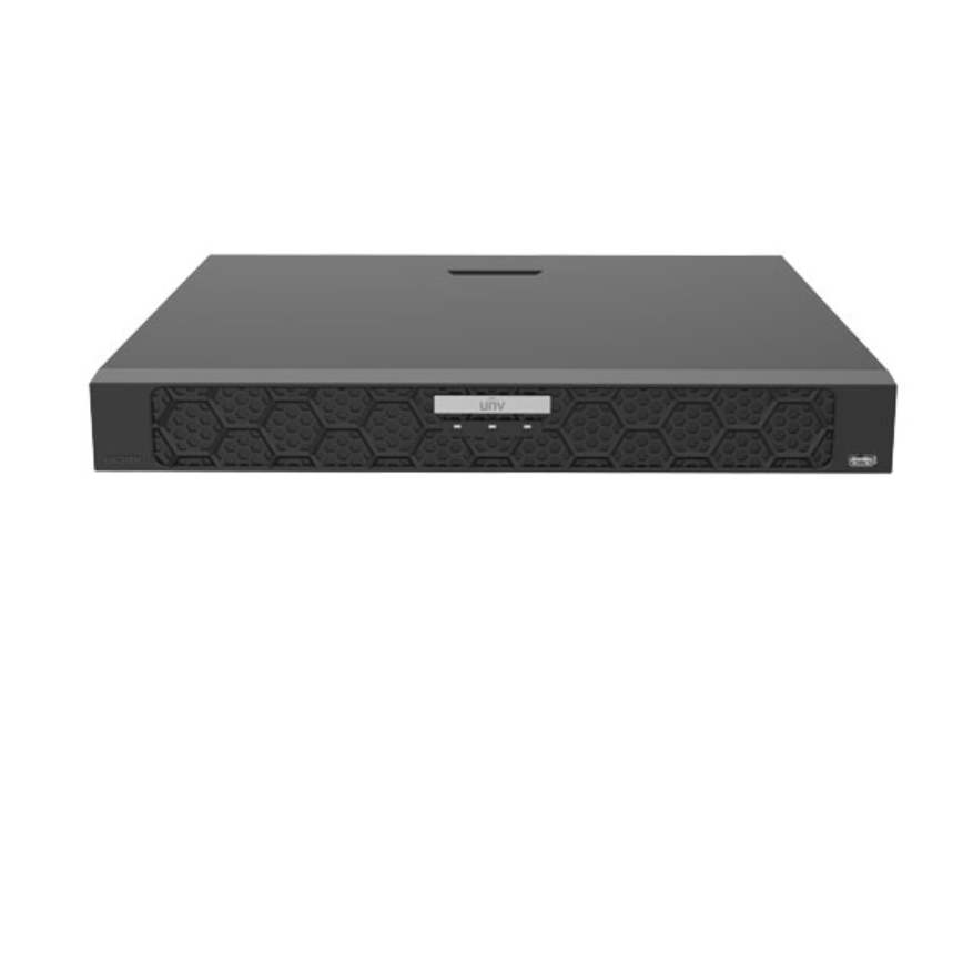 Uniview 16 Channel Prime IQ Series NVR, 320MB, 1 x HDMI / 1 x VGA, 2 x HDD, 1 x Gigabit NIC, 16 x POE+, 2RU, Max 8CH VCA Functionality **NO HDD INSTALLED**