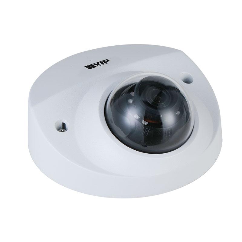 VIP Vision 4MP IP Professional AI Series IR Wedge Dome, Low Light, 2.8mm Lens, 120dB WDR, 50m IR, POE or 12VDC, IP67, IK10, MicroSD, Built-In Mic (Wall Mount: VSBKTB204W, Junction Box: VSBKTA139)