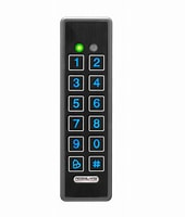 Rosslare Convertible GoProx Series, Ultraslim HID / EM Prox & PIN Piezo Reader 2X6 Keypad Combo, Backlit, Black With Black Antenna, Wiegand 26-Bit Output