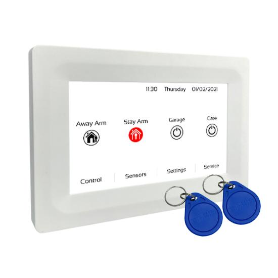 EliteControl 5in TOUCH Screen Keypad, EM4100 Prox reader WHITE