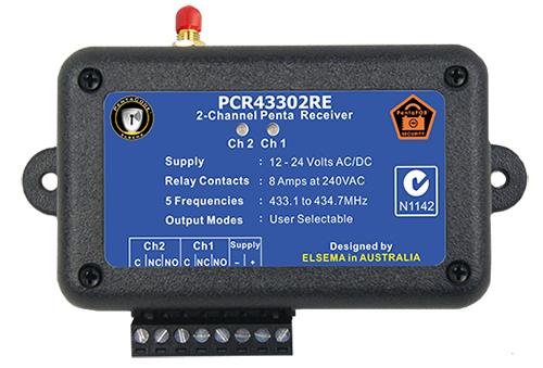 Elsema 2-Channel Standalone Penta Series Receiver With Relay Outputs 433MHz