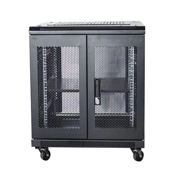 Certech 12RU 600 (W) x 700 (D) Premier Series Server Rack With 1 x Fixed Shelf, 4 x Fans, 1 x 6 Outlet Horizontal PDU, 25 x Cage Nuts, 4 x Castor Wheels & 4 x Levelling Feet
