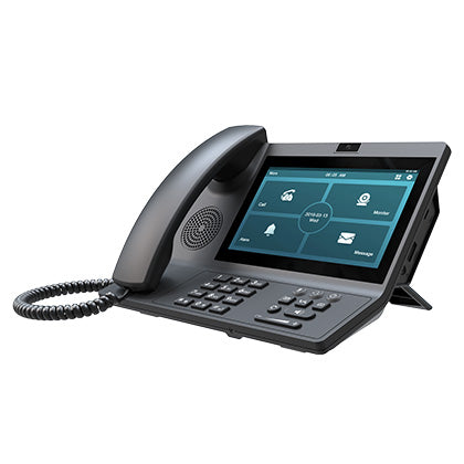 Akuvox IP 7" WiFi Premium Video Desk Phone Internal Unit, 2MP Camera With Privacy Shutter, 2 x Gigabit Ports, Bluetooth, USB, Supports Android API For 3rd Party App Installation **BLACK** (Android Version)