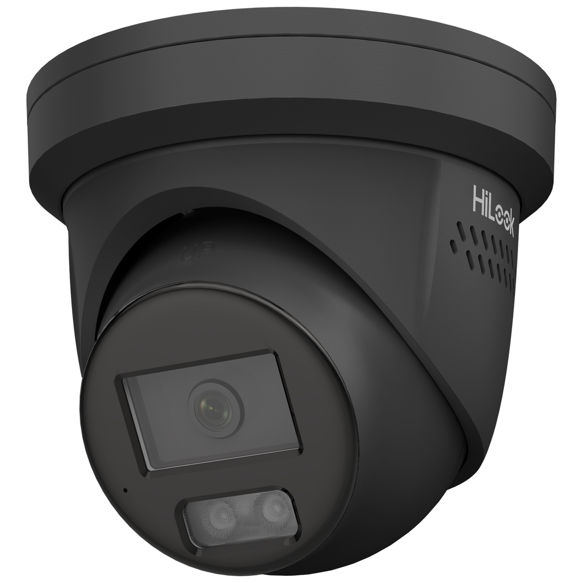 HiLook 6MP IP Turret Camera, AcuSense, 2.8mm, 120 dB WDR, 30m IR, PoE / 12VDC, IP67, Built-in Mic, Red/Blue Strobe, Two-Way Audio (Wall Mount: DS-1273ZJ-130-TRL, Junction Box: DS-1280ZJ-DM8)