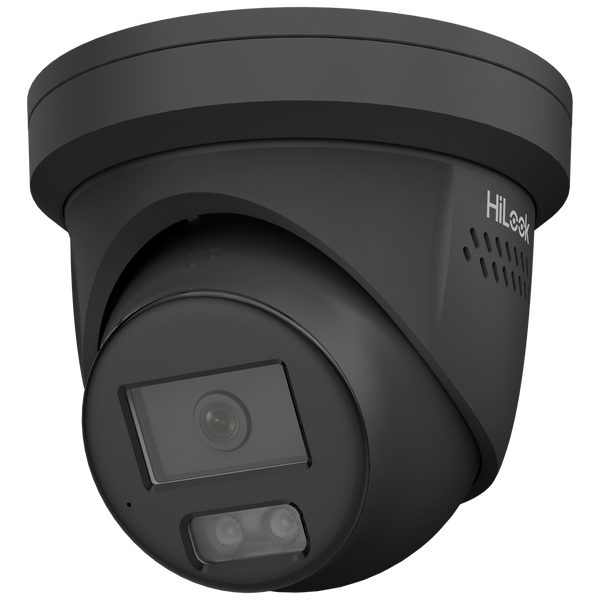 HiLook 6MP IP Turret Camera, AcuSense, 2.8mm, 120 dB WDR, 30m IR, PoE / 12VDC, IP67, Built-in Mic, Red/Blue Strobe, Two-Way Audio (Wall Mount: DS-1273ZJ-130-TRL, Junction Box: DS-1280ZJ-DM8)