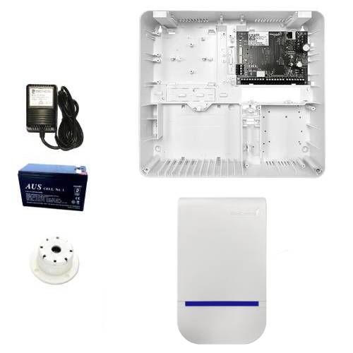 EliteControl ECi Starter Kit With Control Panel & Plastic Enclosure (ECI-TCP-PLAS-KIT-1), 16V 1.5A Plug Pack (PP16-1.5), 12V 7Ah Battery (BATT12-7), External Siren (EC-SIREN-W), Top Hat Screamer (WP08) **NO DETECTORS, KEYPADS OR PHONE LEAD**