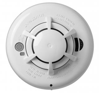 DSC Power-G NEO Wireless Photoelectric Smoke and Built-in Heat Detector, 85dB Alarm Buzzer