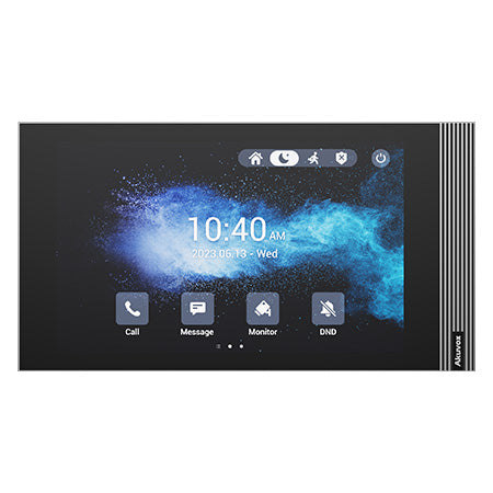 Akuvox IP 7" WiFi Video Handsfree Streamline Internal Unit **BLACK** With 1 x Inbuilt Dry Contact Relay Output, POE / 12VDC (Desk Mount: S562-DMT) Linux Version