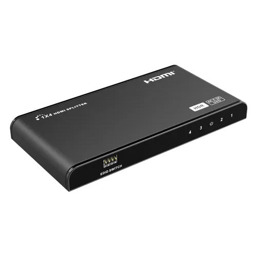 Certech 4-Way HDMI Splitter, 3D & 4K Video Support, 1 x HDMI In, 4 x HDMI Out