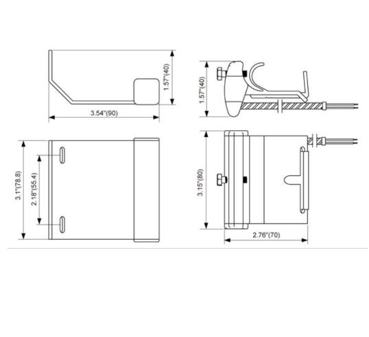 **SALE** Tane* Channel Mount Fixed Panel Roller Shutter Reed Switch