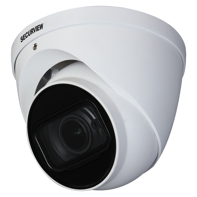 Securview* 8MP HDCVI Professional Series Motorised IR Eyeball, Low Light, 3.7-11mm Lens, 120dB WDR, 60m IR, 12VDC, IP67, Built-in Mic (Wall Mount: VSBKTB203W, Junction Box: VSBKTA137E)