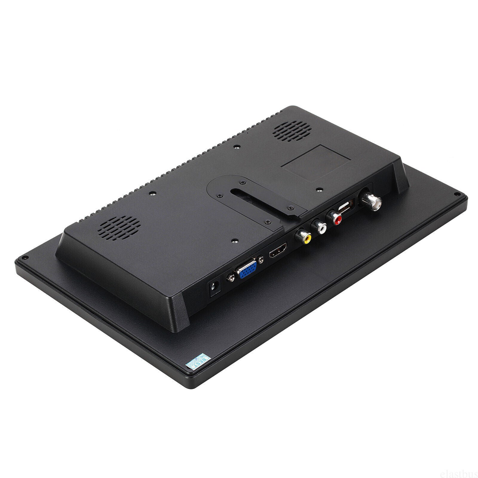 Zankap 10'' LED Monitor With HDMI, VGA, BNC Cable Included - HDMI, VGA, BNC, Remote Control, 12VDC (Cable Connectors From Bottom And Compatible With SECCAB Enclosure)