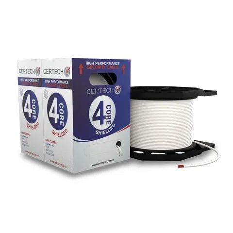 Certech 300M 14/020 4 Core Shielded Cable Roller Box, Low Smoke Zero Halogen