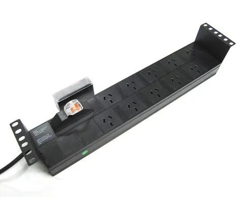 Certech 2RU Horizontal PDU, 10 x 10 Amp 3 Pin Outlets
