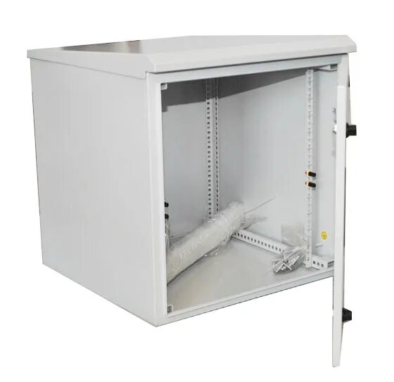 Certech 12RU 400mm Deep Outdoor Wall Mounted Rack With Dual Front Locks, IP65 Rated