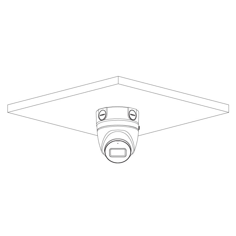 VIP Vision 6MP IP Professional AI Series IR Eyeball, Low Light, 2.8mm Lens, 120dB WDR, 50m IR, POE or 12VDC, IP67, MicroSD, Built-In Mic (Wall Mount: VSBKTB204W, Junction Box: VSBKTA130E)