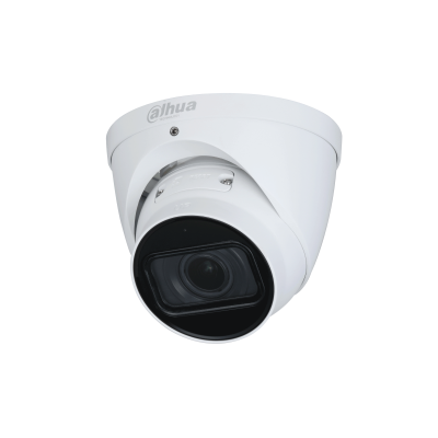 Dahua* 4MP IP WizMind AI Series IR Motorised Eyeball, SMD, Face Detection, Face Attributes, People Counting, Perimeter, Starlight, 2.7-12mm, 140dB WDR, 40m IR, ePOE / 12VDC, IP67, MicroSD, Built-in Mic (Wall Mount: PFB203W, Junction Box: PFA130-E)