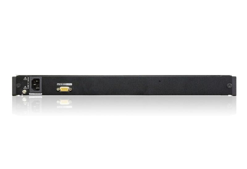 Aten CL-1000NA Rackmount Single Rail LCD Console, 19" LCD Display, VGA PS/2-USB, 1280x1024@75hz, LED Illumination, Custom KVM Cable Included