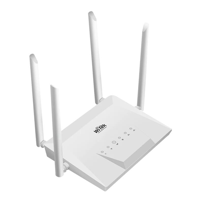 Wi-Tek 4G Indoor Modem Router With WiFi Up To 15M Range, 150Mbps, 1 x 10/100 Mbps WAN Port, 2 x 10/100 Mbps LAN Port **REQUIRES SIM CARD**