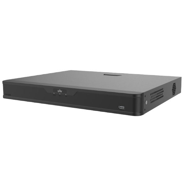 Uniview 8 Channel Easy IQ Series NVR, 80MB, 1 x HDMI / 1 x VGA, 2 x HDD, 1 x Gigabit NIC, 8 x POE+, 1.5RU 12VDC Power Input, 8CH VCA Functionality **NO HDD INSTALLED**