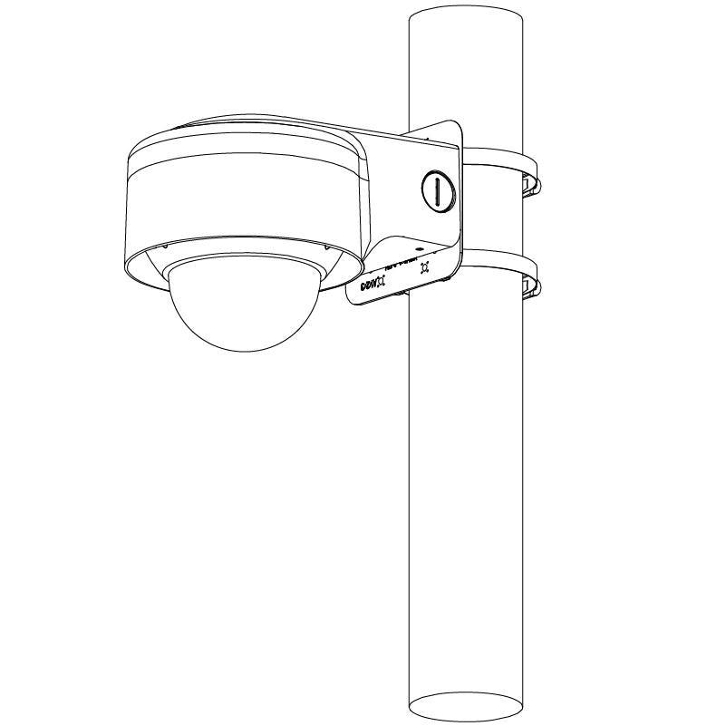 VIP Vision 4MP IP Professional Series Motorised IR Vandal Dome, Low Light, 2.7-13.5mm Lens, 120dB WDR, 40m IR, POE or 12VDC, IP67, IK10, MicroSD (Wall Mount: VSBKTB203W, Junction Box: VSBKTA137)