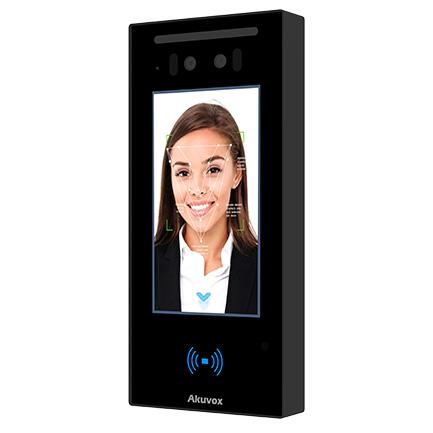 Akuvox IP Video External Station With Digital Keypad, 5" Touch Screen, MiFare / NFC / Bluetooth Reader, Facial Recognition, Mobile App, 2MP, IP65, POE / 12VDC, Surface Mount **REQUIRES ROUTER**