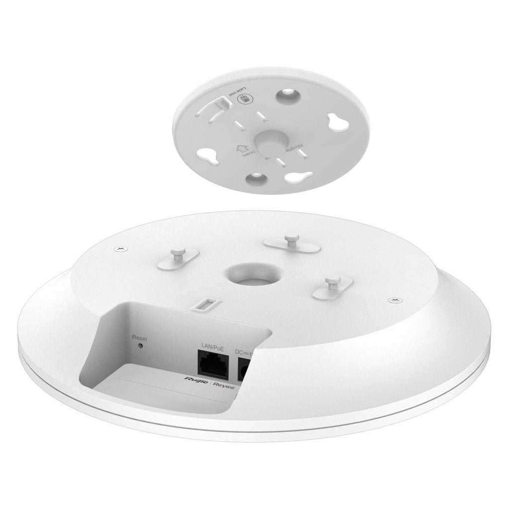 Ruijie Reyee Internal WiFi6 Gigabit Access Point AX3000, 574Mbps, Dual Band Up To 2402Mbps, POE / 12VDC (Up To 40M Range)