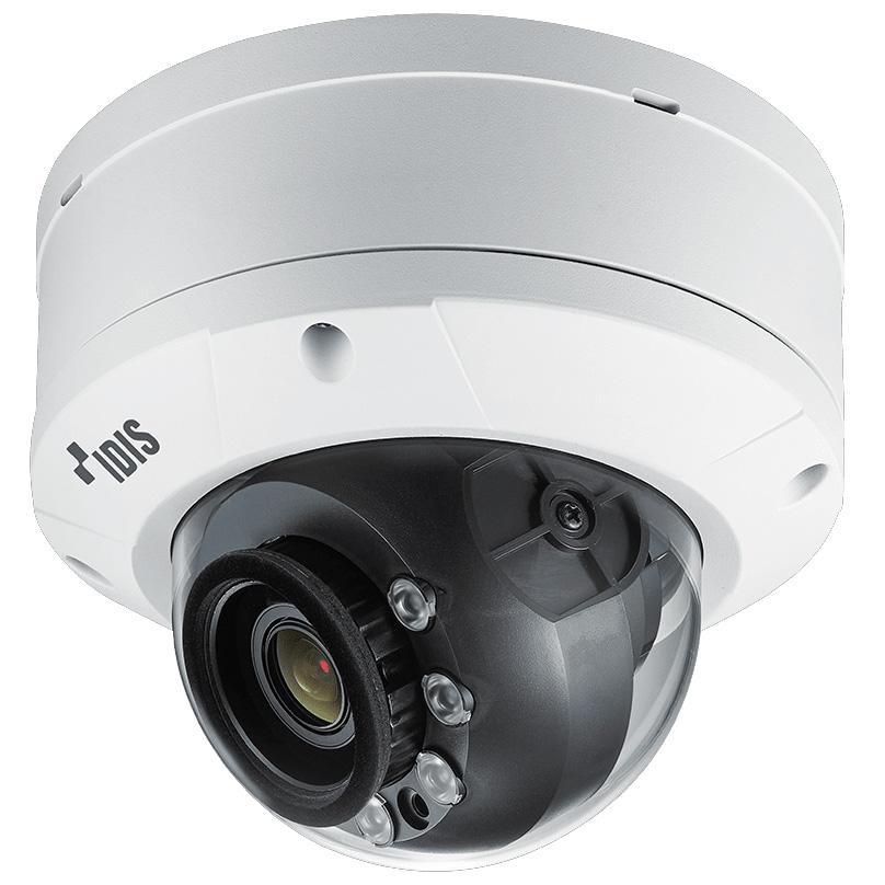 IDIS 12MP IP External IR Motorised Vandal Dome, Low Light, 4.5-10mm, 120dB WDR, 30m IR, MicroSD, Audio Capable, POE / 12VDC, IP67, IK10, Built In Heater (Junction Box: DA-JB2200, Wall Mount: DA-MA2100 + DA-WM2050)