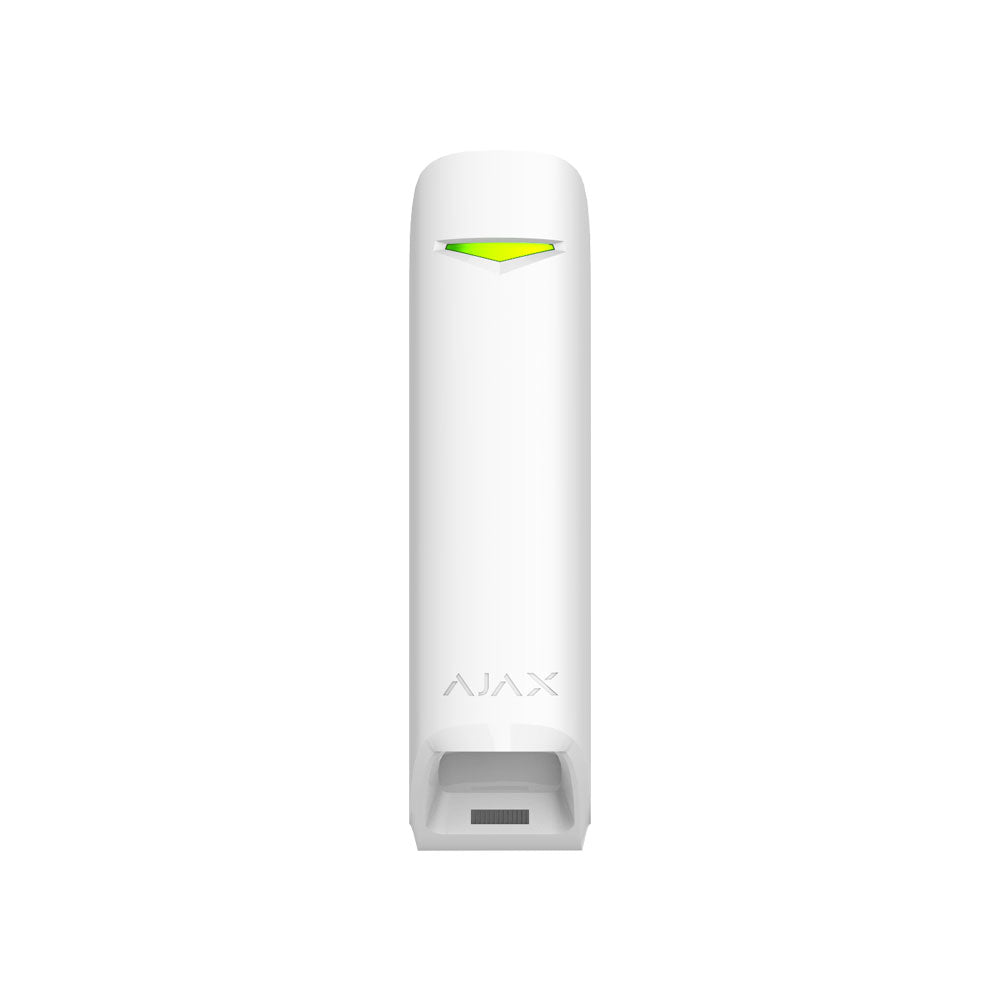 Ajax MotionProtect Curtain WHITE - 2 Way Wireless Indoor Curtain PIR Motion Detector, Adjustable Detection Range 6-15m