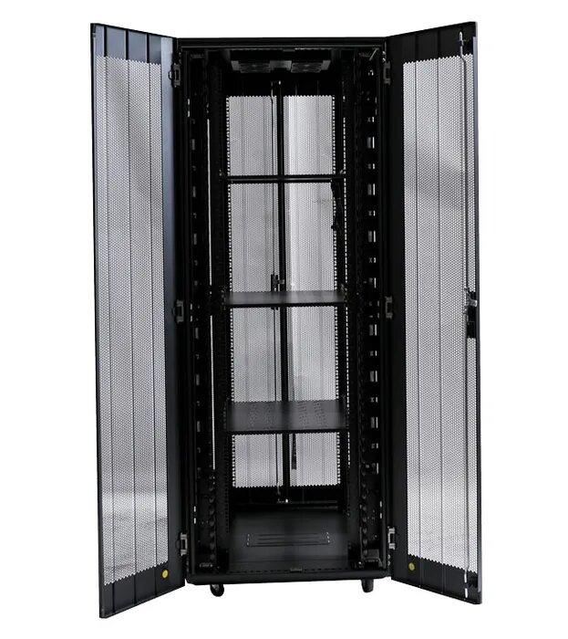 Certech 45RU 800 (W) x 1000 (D) Benchmark Series Server Rack With 3 x Fixed Shelves, 4 x Fans, 1 x 6 Outlet Horizontal PDU, 25 x Cage Nuts, 4 x Castor Wheels & 4 x Levelling Feet