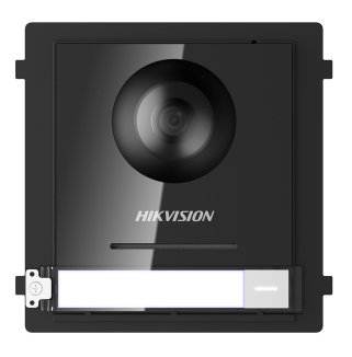 Hikvision 2nd Gen IP Intercom, Door Station with Camera, 1x Button, IP65, 12VDC/POE