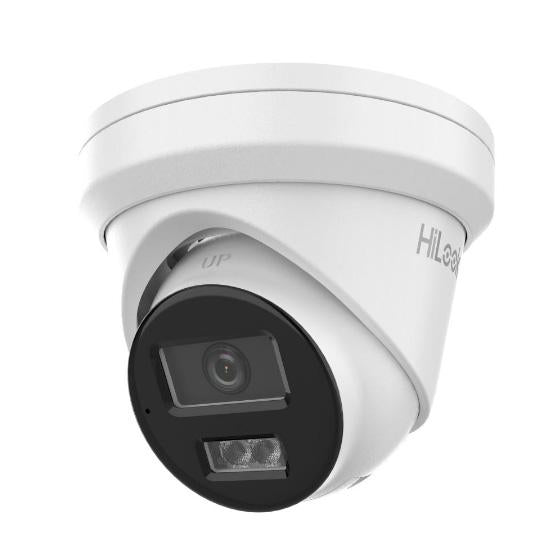 HiLook 8MP IP Value AI Series IR Turret Camera, Intellisense, Perimeter, 2.8mm, 120 dB WDR, 30m IR, POE / 12VDC, IP67, MicroSD, Built in Mic (Wall Mount: DS-1273ZJ-130-TRL, Junction Box: HIA-J102)