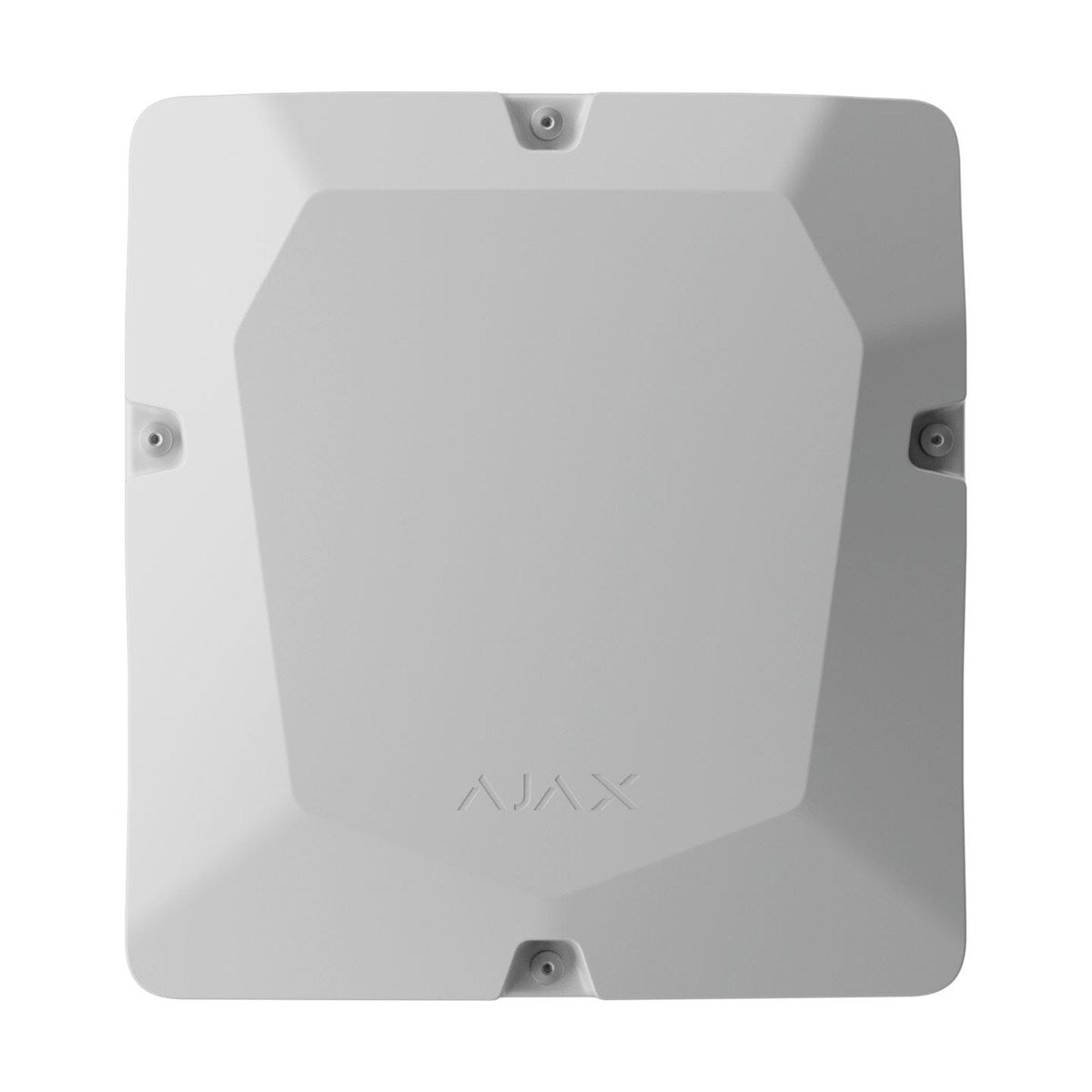 Ajax Case D (430) with dimensions of 430 × 400 × 133 mm has 8 slots for Superior LineProtect Fibra, Superior LineSplit Fibra, Superior MultiRelay Fibra, Superior LineSupply (45 W) Fibra, Superior LineSupply (75 W) Fibra, Hub Hybrid (2G)1, or Hub Hybrid