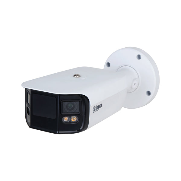Dahua 8MP IP WizMind AI Series Full Colour 180 Degree Wide Angle Bullet Camera, SMD, People Counting, Perimeter, 140dB WDR, 40m White Light, ePOE / 12VDC, IP67, MicroSD, Built-in Mic / Speaker, EPTZ (Junction Box: PFA5300R)