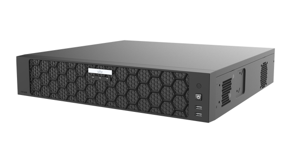 Uniview 64 Channel IX Series, SeekFree NVR, 384Mbps Bandwidth, 3x HDMI / 1x VGA, 4 Bay HDD, 2x Gigabit NIC, Ultra H.265/H.264 Support, AI Analytics (Face Detection, Plate Comparison, People Counting), RAID, NO HDD INSTALLED (Rack Mount: FL-2U)