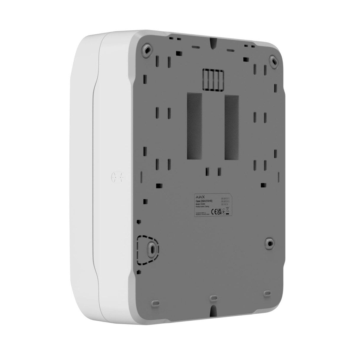 Ajax Case C (260) with dimensions of 260 × 195 × 93 mm has a slot for Superior LineSupply (45 W) Fibra or Superior LineSupply (75 W) Fibra with the 7 Ah battery