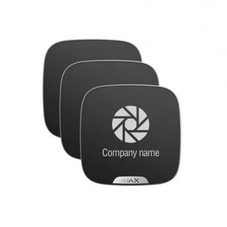 Ajax Brandplate BLACK - Pack of 10 StreetSiren DoubleDeck Brandplates With Free Screen Printing Of Your Company Logo - Requires DOUBLEDECK-B **MTO MOQ x 60**