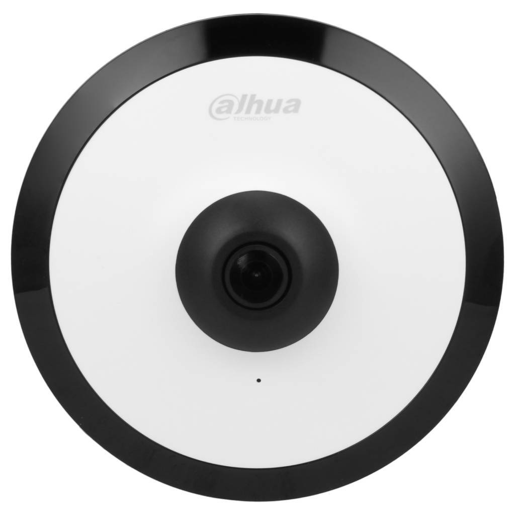 Dahua 5MP IP WizMind AI Series 360 Degree Vandal Fisheye Camera, Heat Map, People Counting, Intelligent Search, Low Light, 1.4mm, 120dB WDR, Plastic&Metal Casing, Built-in Mic, MicroSD, POE or 12VDC, IP67, IK10 (Junction Box: PFA136)