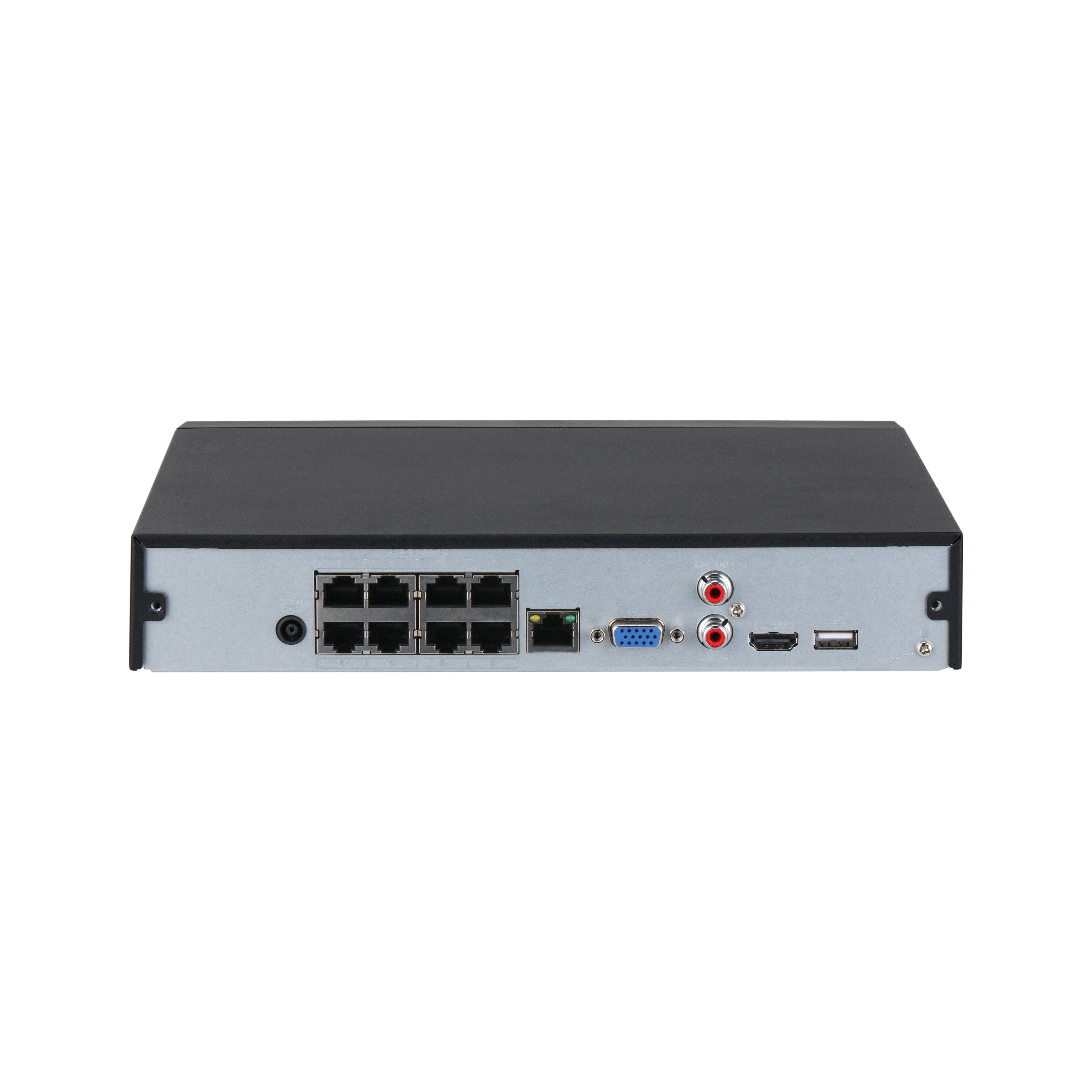 Dahua 8 Channel, WizSense AI Series, 8 x POE, 1RU, 180MB, 1 x Gigabit NIC, 1 x HDD, 1 x 2TB HDD Installed
