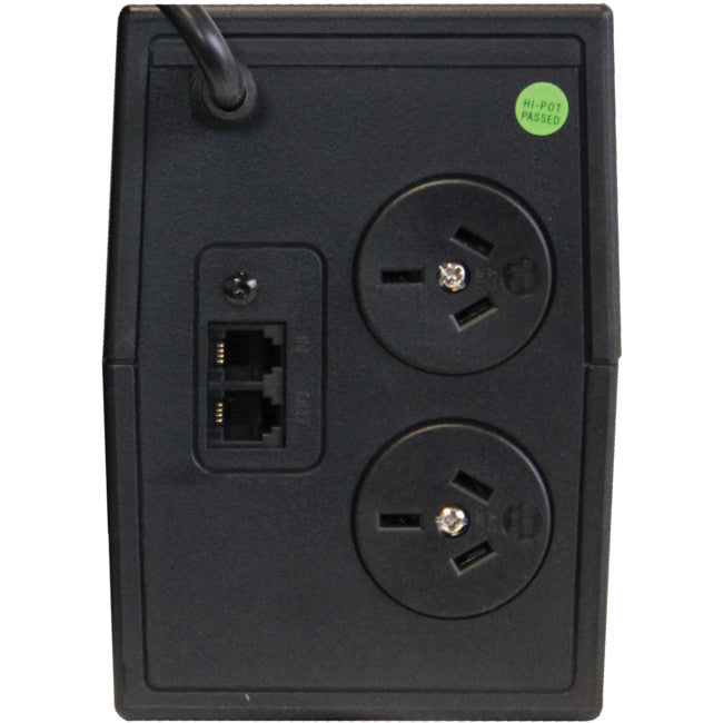Upsonic DSV Series 800VA UPS, LCD Display, Line Interactive, Tower, W100 x H143 x D290mm, With 1 x 12V/7Ah Battery Capacity, 2 x AU Socket, USB Communications Port & Winpower Software