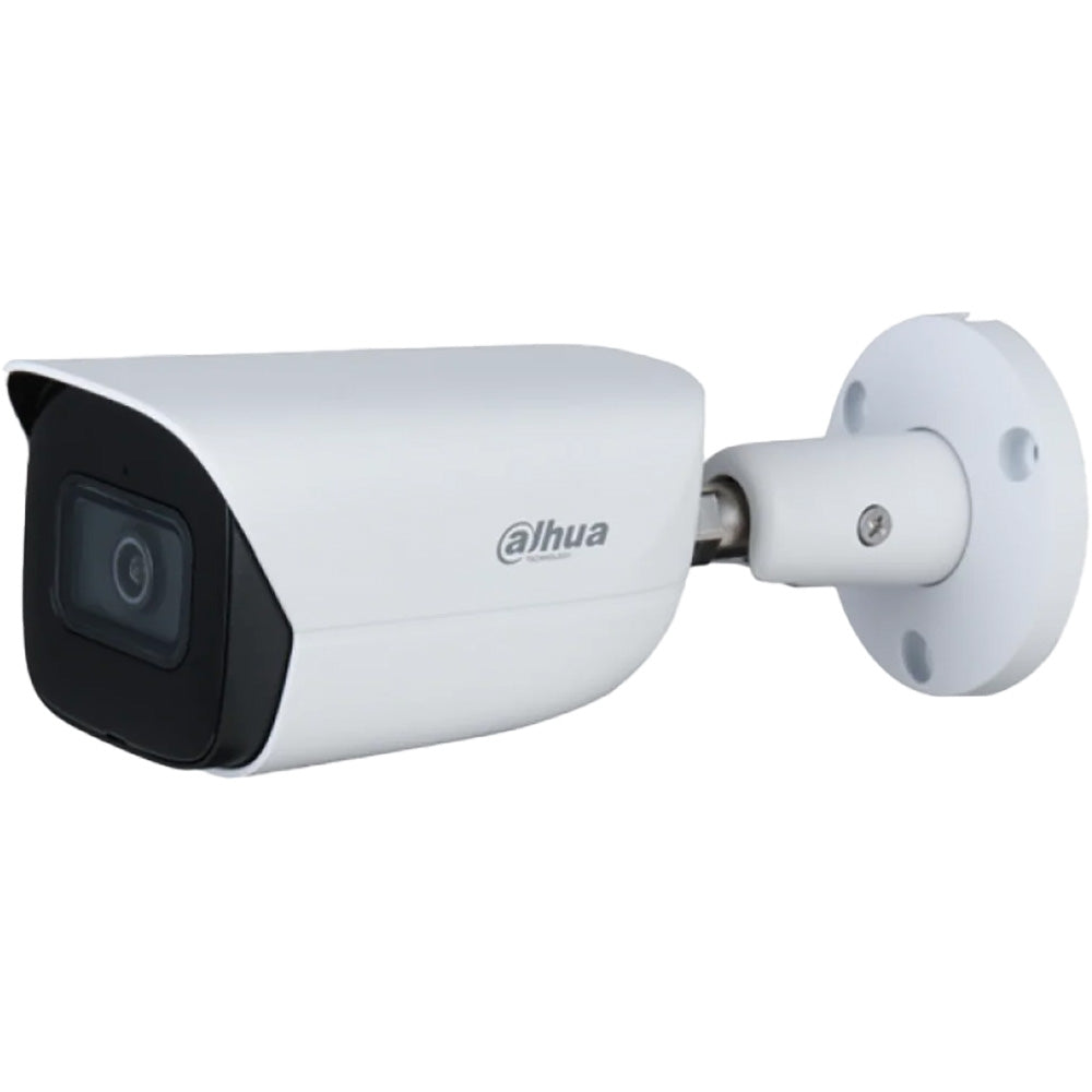 Dahua* 8MP IP WizSense AI Series IR Bullet Camera, SMD 4.0, Quick Pick, AI SSA, Perimeter, Starlight, 2.8mm, 120dB WDR, 30m IR, POE / 12VDC, IP67, MicroSD, Built-in Mic (Junction Box: PFA130-E)