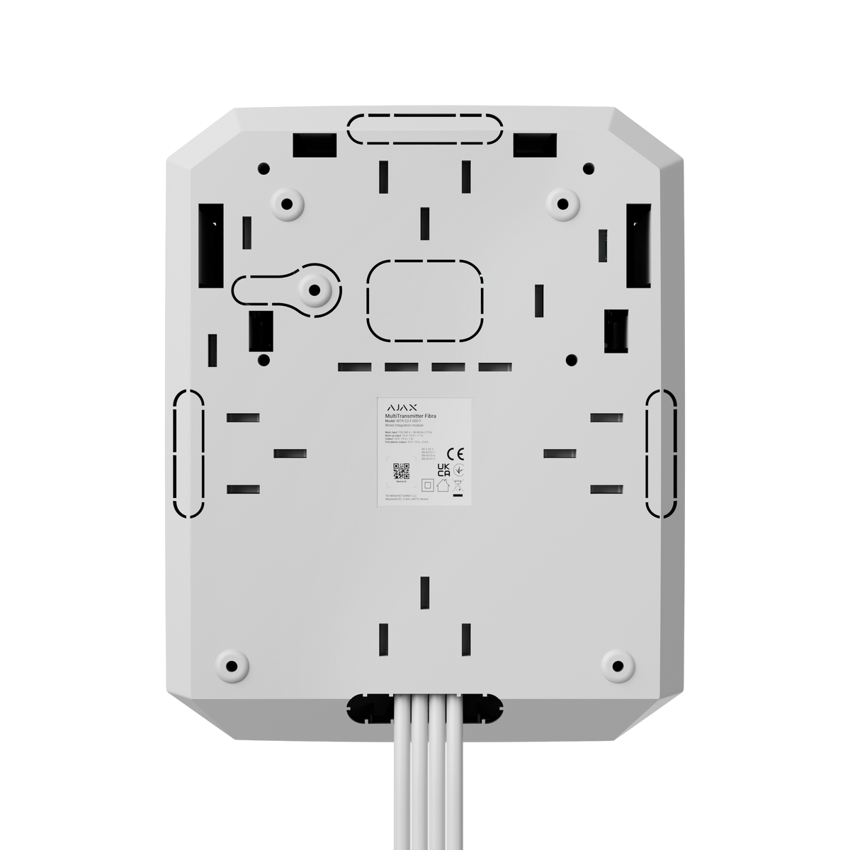 Ajax Fibra MultiTransmitter - Wired 18 Zone Hard Wired Input Expander, 240VAC Powered **Requires  BATT12-7**