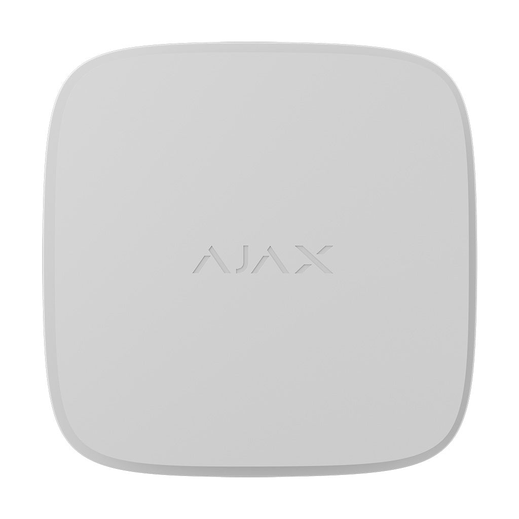 82203.176.WH3 Ajax Fireprotect 2 AC Plus WHITE - Wireless 240V Power Supply Mains-Powered Carbon Monoxide, Smoke & Heat Detector With Sealed Backup Battery And Sounder